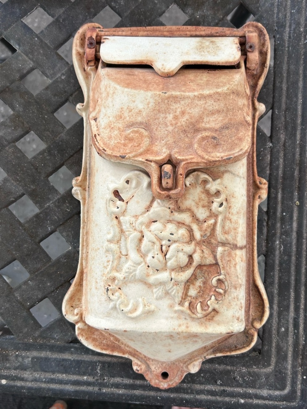 Cast Iron Mail Slot Box